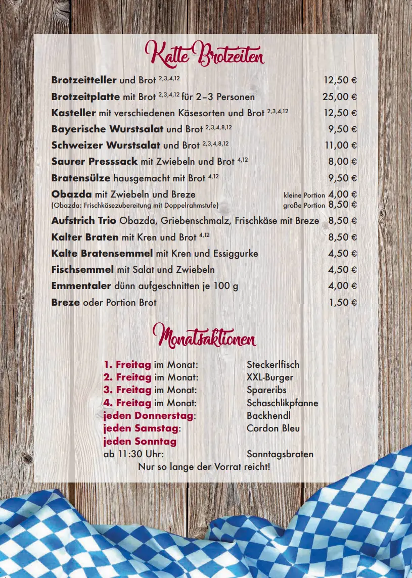 Speisekarte Seite 3