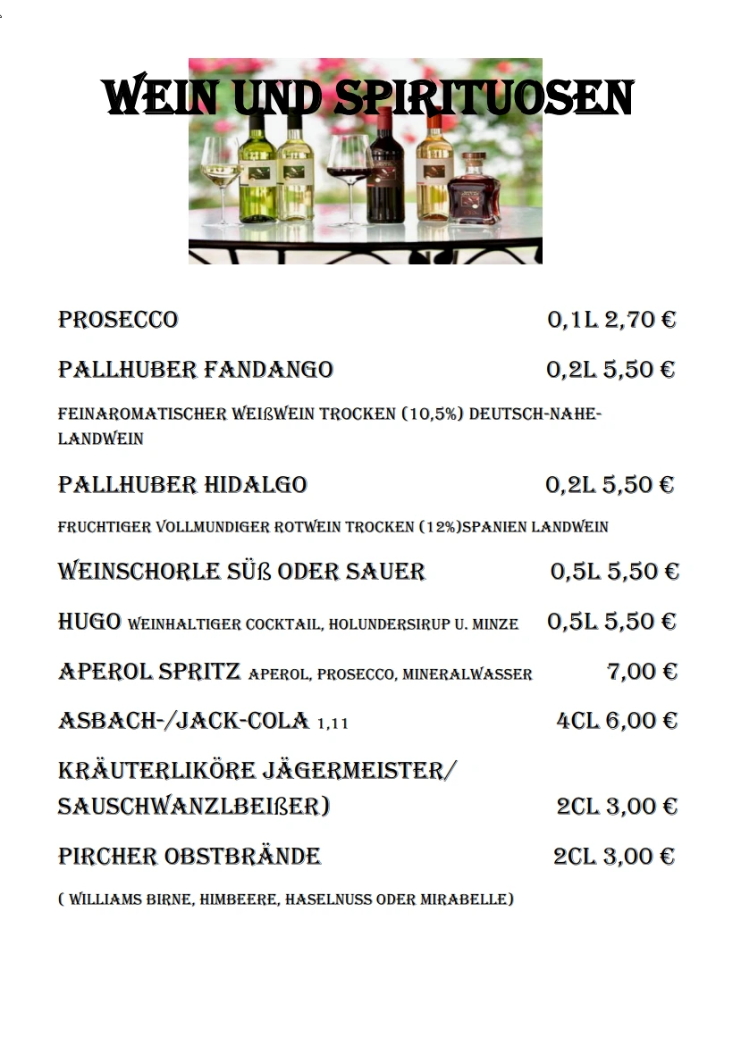 Café-Speisekarte Seite 9